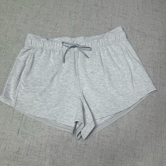 Lululemon Inner Glow High Rise Shorts Gray French Terry Modal 12 - Picture 3 of 7
